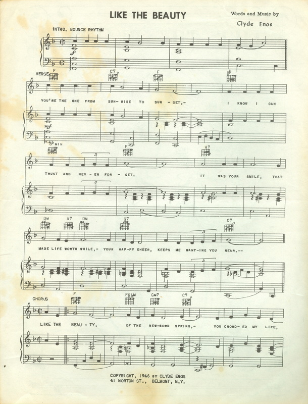 silent film music cue sheet